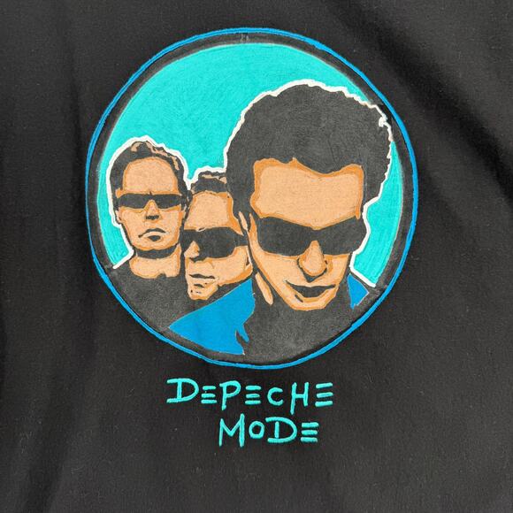 Depeche Mode Mano Urbana Short Sleeve T-Shirt Adult 2XL Black Blue - Picture 3 of 8